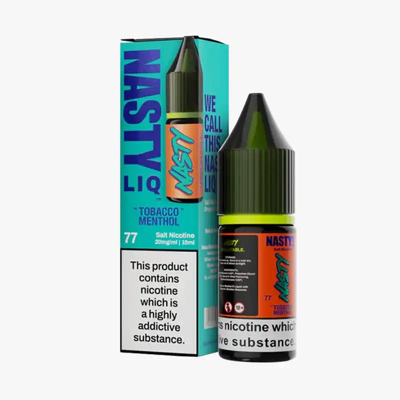 Nasty LIQ Nic Salts 10ml E Liquid Tobbaco Menthol