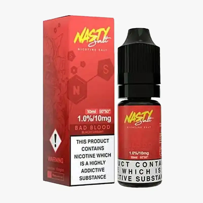 Nasty Nic Nasty Nic Salt 10x10ml E Liquid Bad Blood