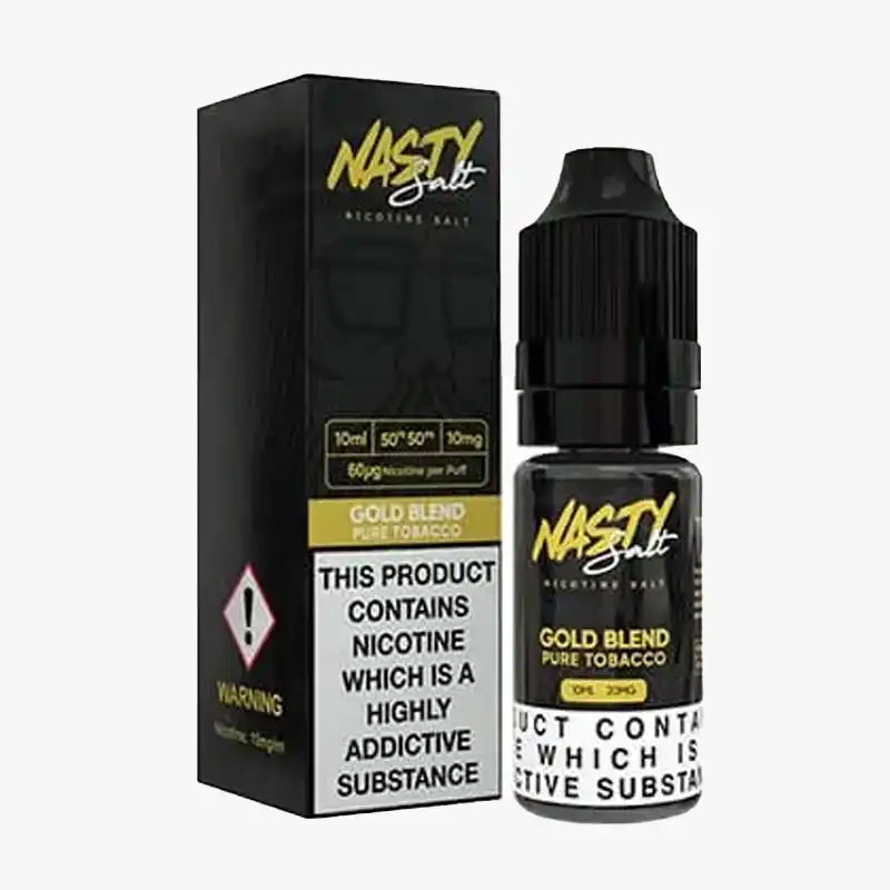 Nasty Nic Nasty Nic Salt 10x10ml E Liquid Gold Blend