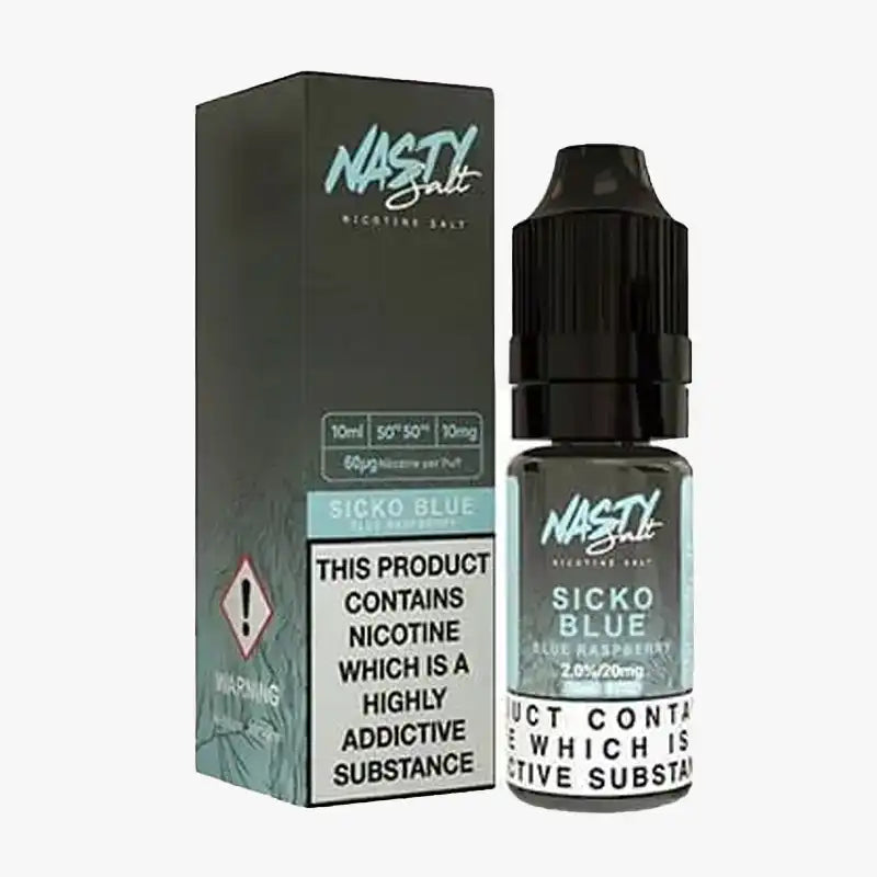 Nasty Nic Nasty Nic Salt 10x10ml E Liquid Sicko Blue