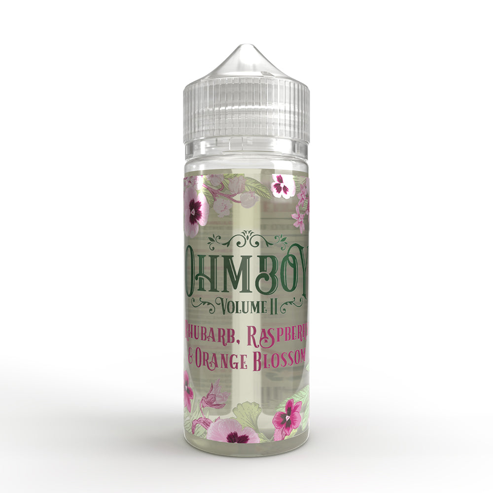 Ohm Boy&nbsp;Volume II Rhubarb, Raspberry, Orange Blossom 100ml E-Liquid Shortfill