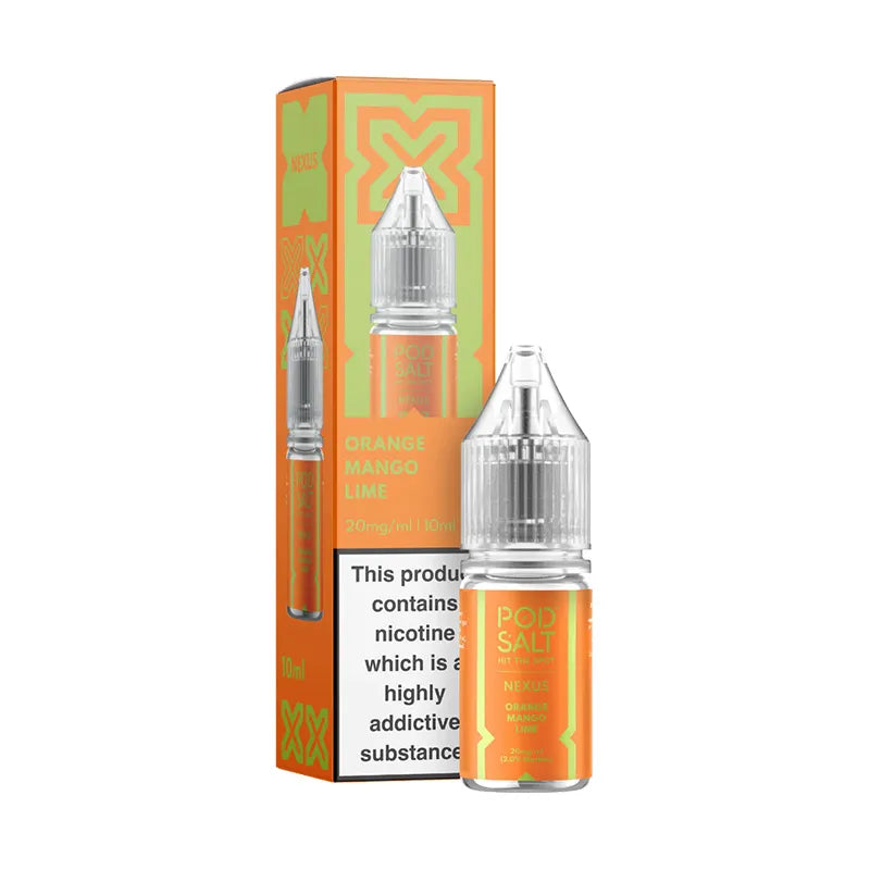 Orange Mango Lime Nic Salt 10ml By Pod Salt Nexus