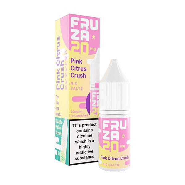 Pink Citrus Crush Nic Salt Vape Juice By Fruza