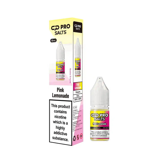 10ml Pink Lemonade Nic Salt E-Liquid By Crystal Pro CP