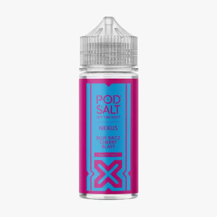 Pod Salt Nexus 100ml Shortfill E Liquids Blue Razz Cherry Blast