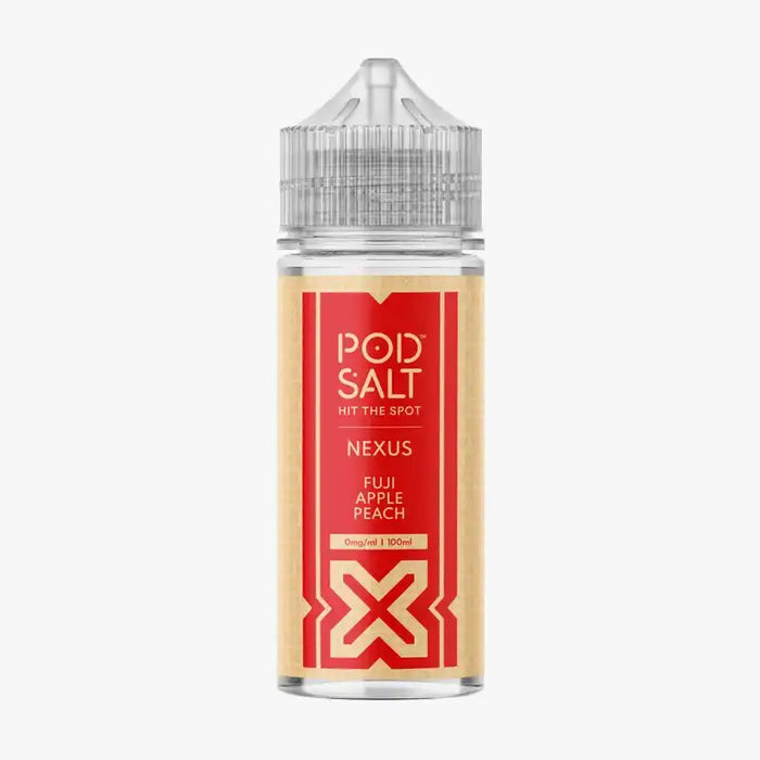 Pod Salt Nexus 100ml Shortfill E Liquids Fuji Apple Peach