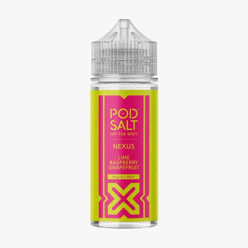 Pod Salt Nexus 100ml Shortfill E Liquids Lime Raspberry Grapefruit