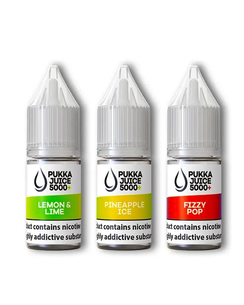 Pukka Juice 5000+ Nic Salt E-Liquids - Vapours Deal Ltd