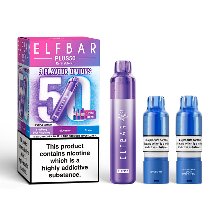 Elf Bar Plus 50 Prefilled Pod Kit - purple edition