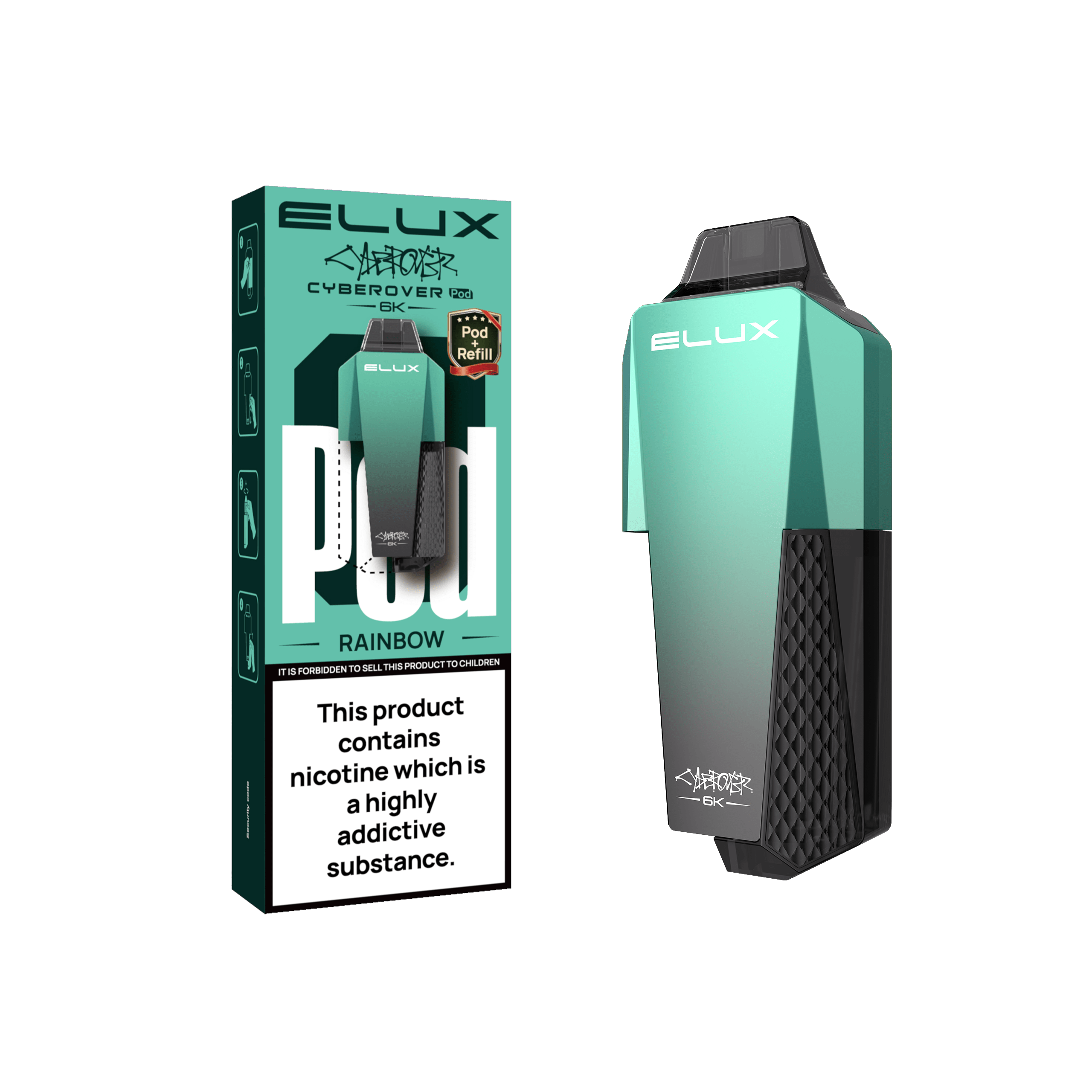 Elux Cyberover 6K Prefilled Refill Pods | 5 for 25