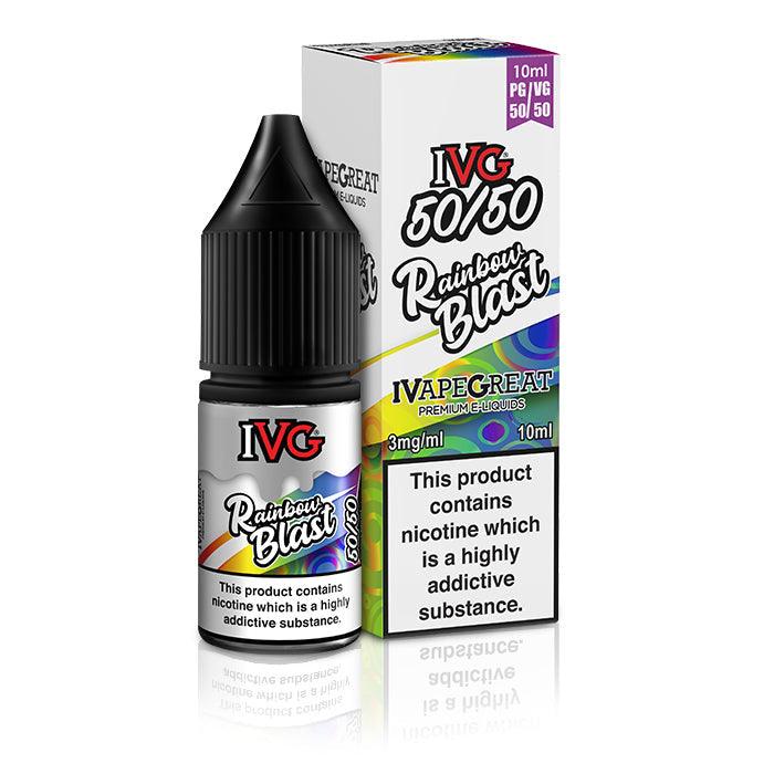IVG 50/50 Rainbow Blast 10ml Nic Salt Vape Juice - Vapours Deal Ltd