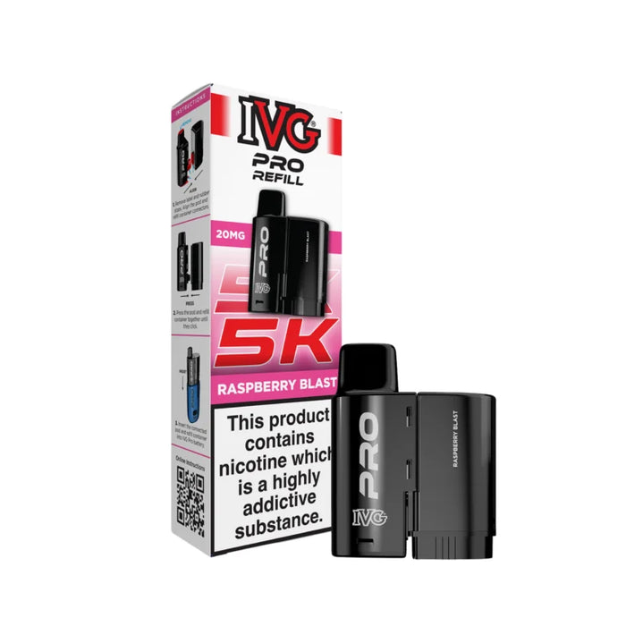 Raspberry Blast IVG Pro 5K Refill Pods 