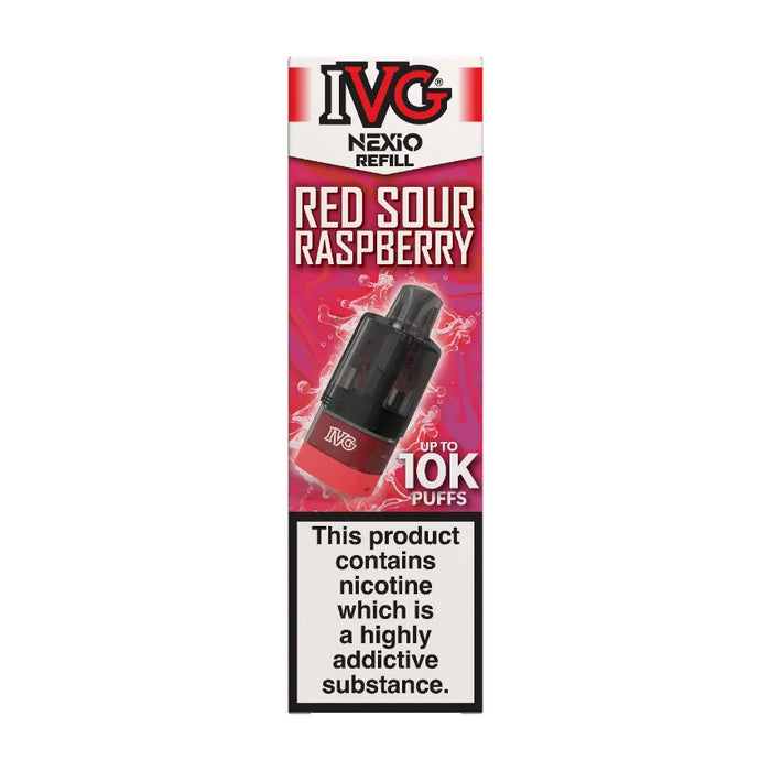 Red Sour Raspberry IVG Nexio Refill Pods