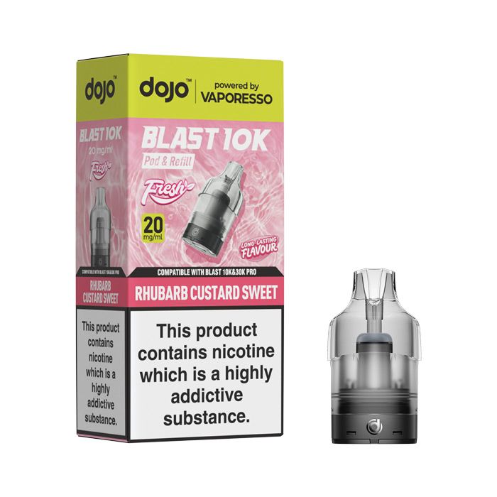 Rhubarb Custard Vaporesso Dojo Blast 10K Fresh Refill Pods