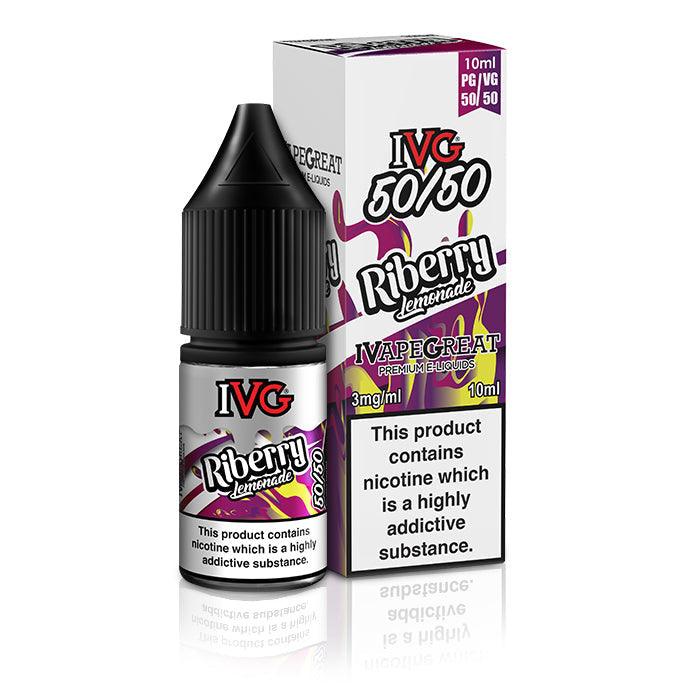 IVG 50/50 Riberry Lemonade 10ml Nic Salt Vape Juice - Vapours Deal Ltd
