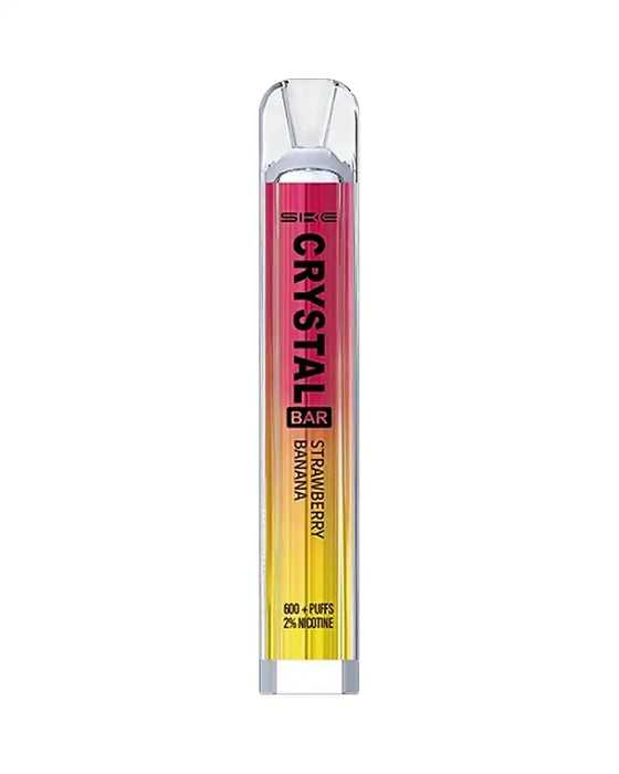 SKE Crystal Bar 600 Strawberry Banana Disposable Vape