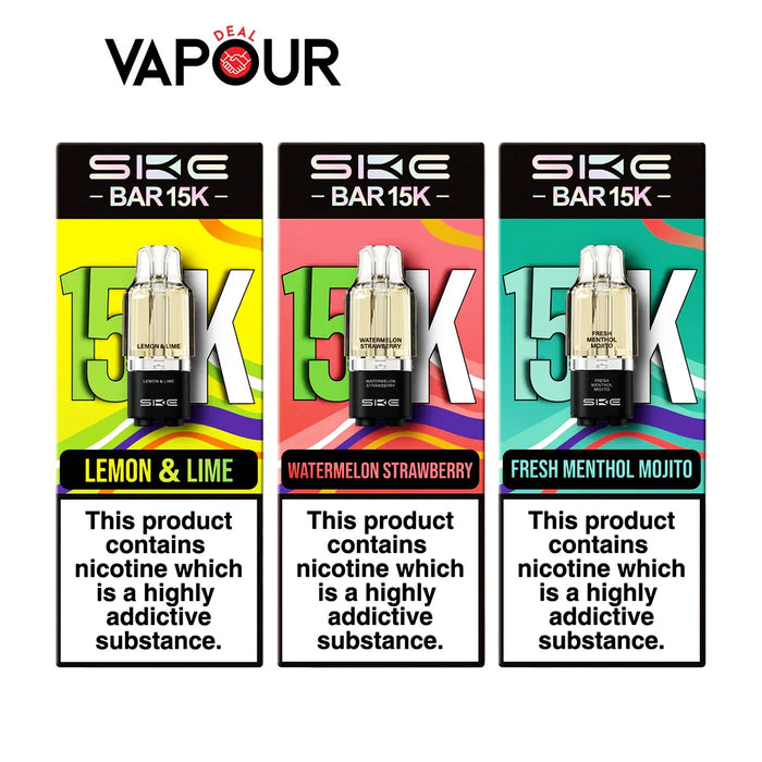 SKE Bar 15K Prefilled Pods + Refill Container