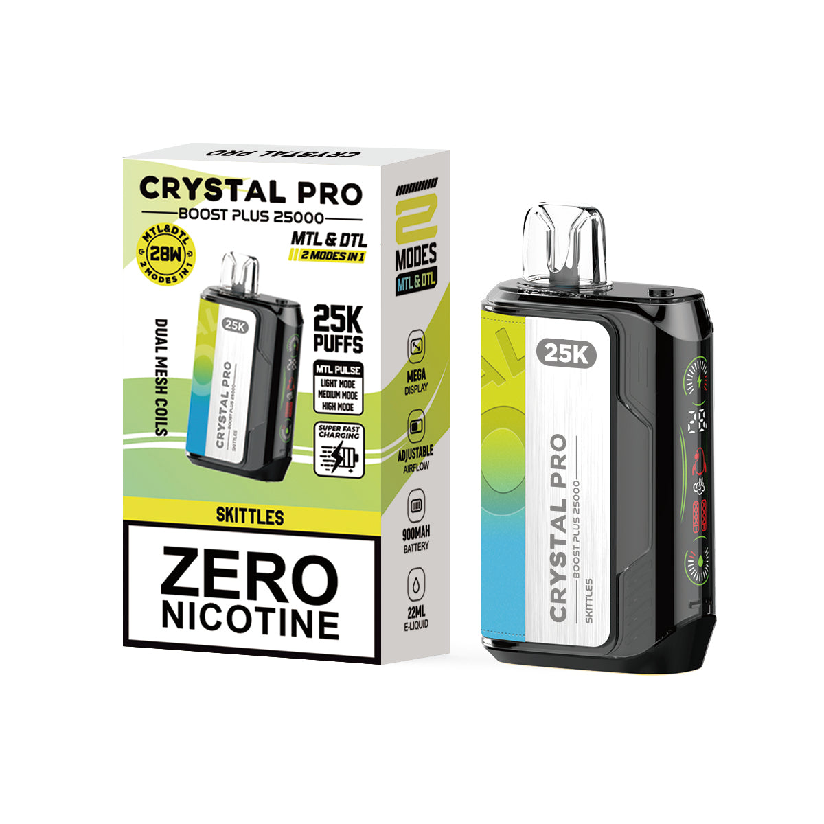 Crystal Pro Boost Plus 25000 Puffs Disposable Vape