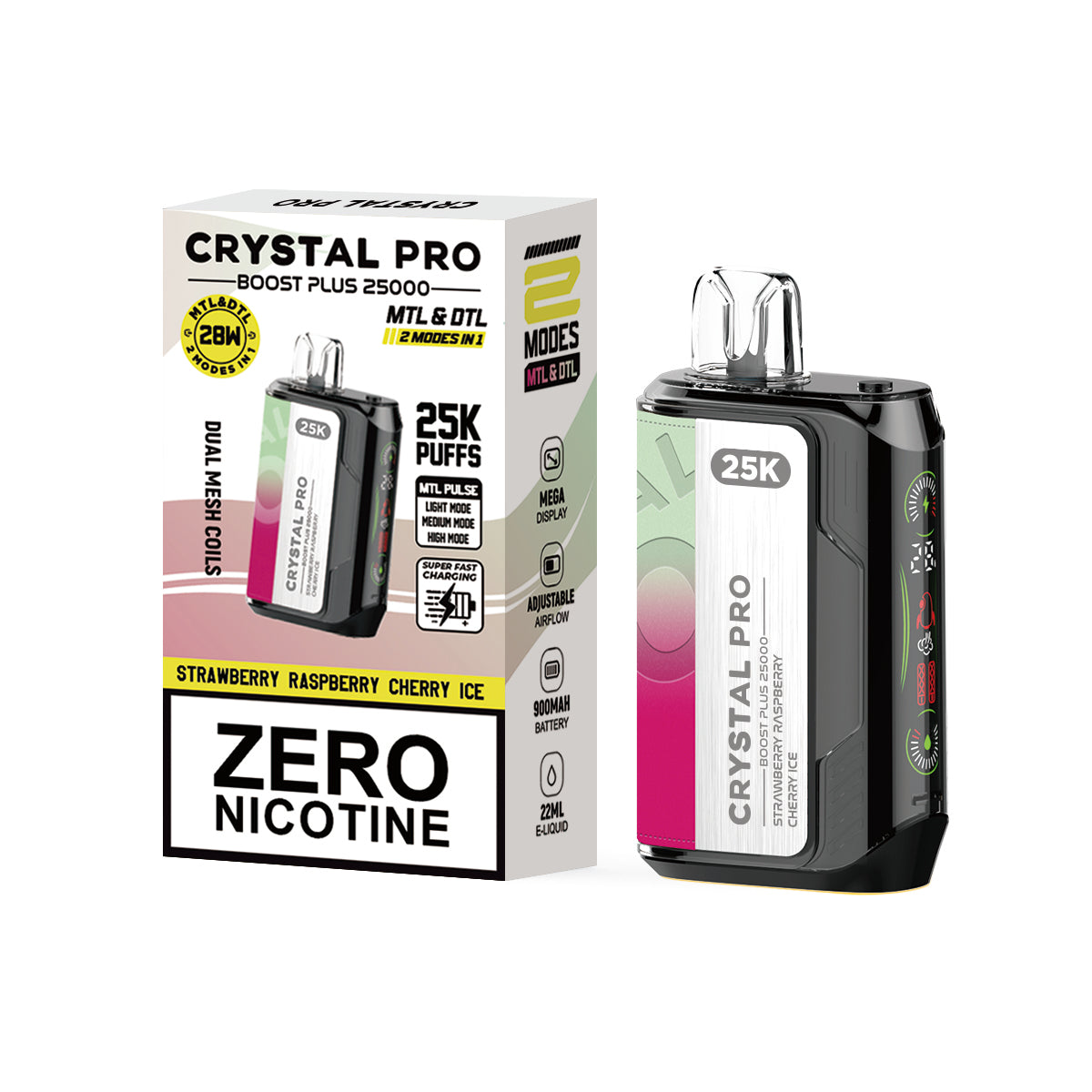 Crystal Pro Boost Plus 25000 Puffs Disposable Vape