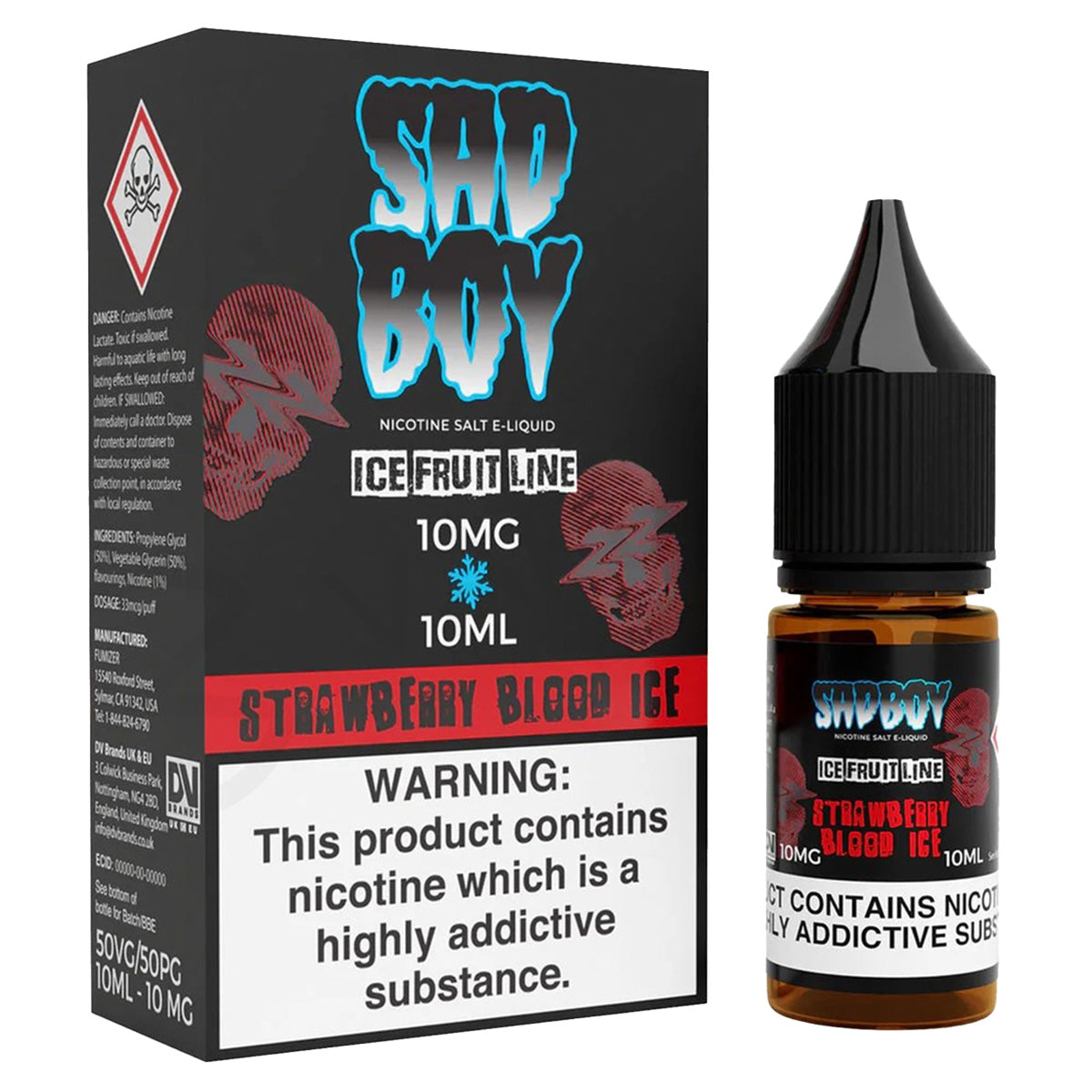 Sadboy Strawberry Blood Ice Nic Salt Vape Juice