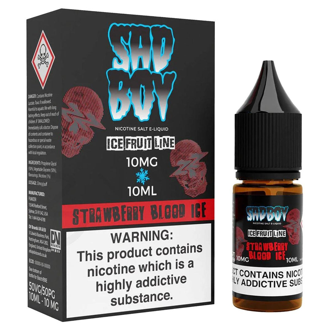 Sadboy Strawberry Blood Ice Nic Salt Vape Juice - Vapours Deal Ltd