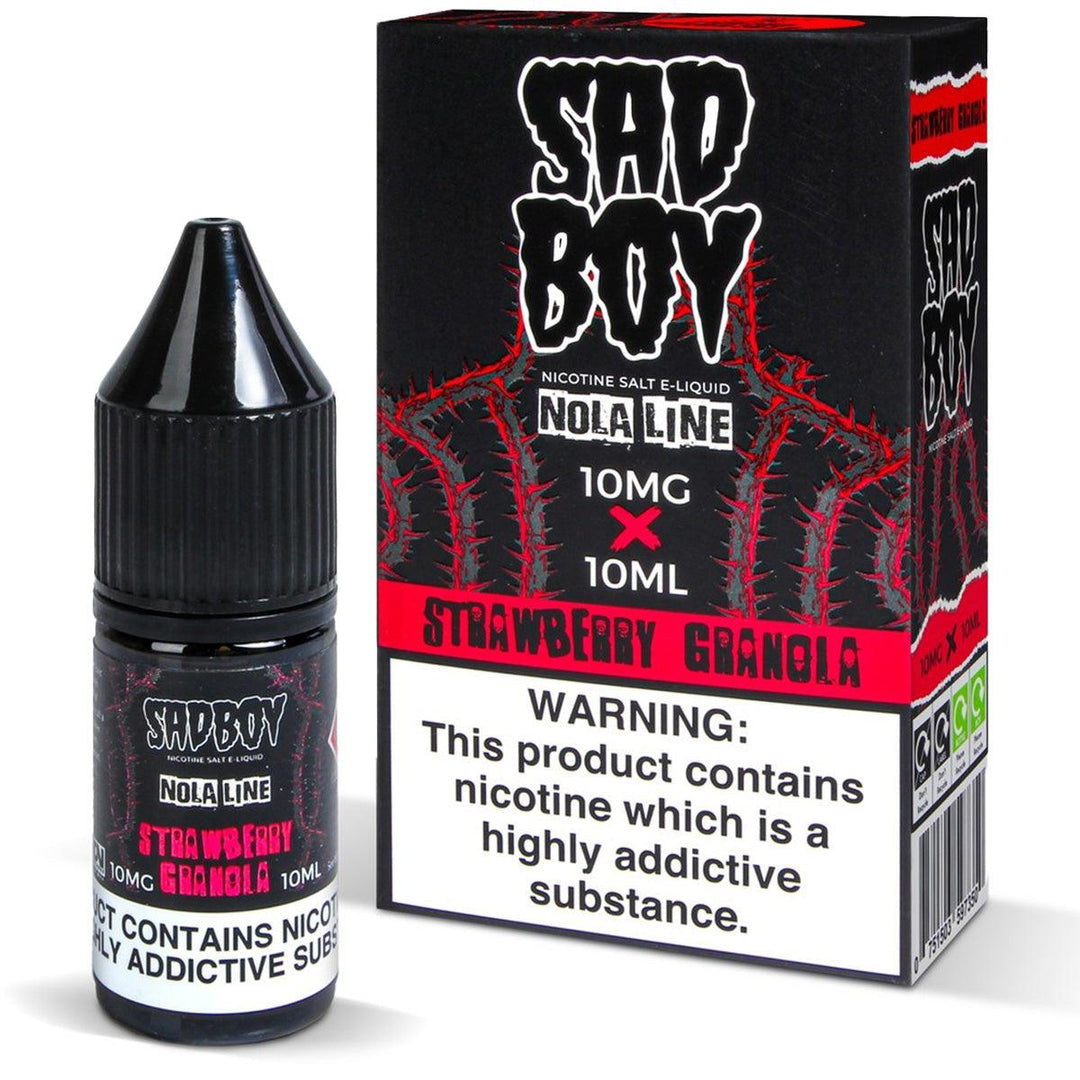 Sadboy Strawberry Granola Nic Salt Vape Juice - Vapours Deal Ltd
