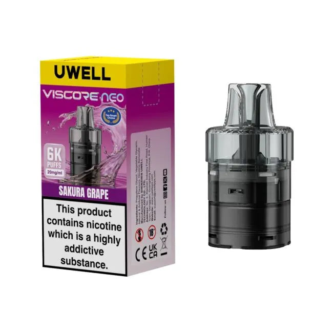 Sakura Grape Uwell Viscore Neo 6K Refill Pods