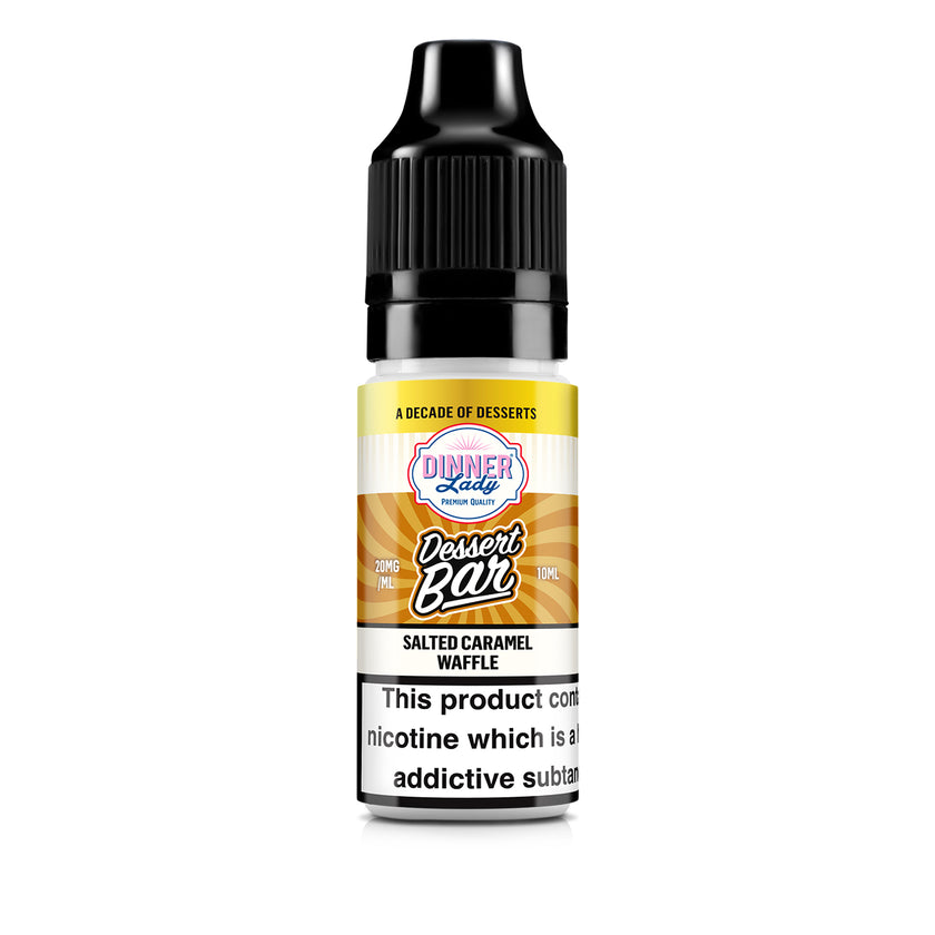 Salted Caramel Waffle Nic Salt Vape Juice By Dinner Lady Dessert Bar Salts