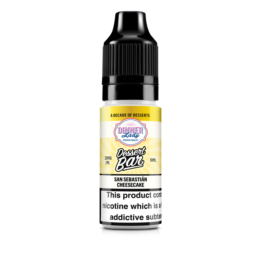 San Sebastien Cheesecake Nic Salt Vape Juice By Dinner Lady Dessert Bar Salts
