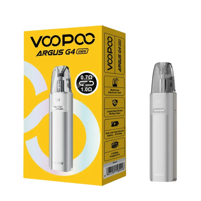 Silver Voopoo Argus G4 Mini Pod Kit