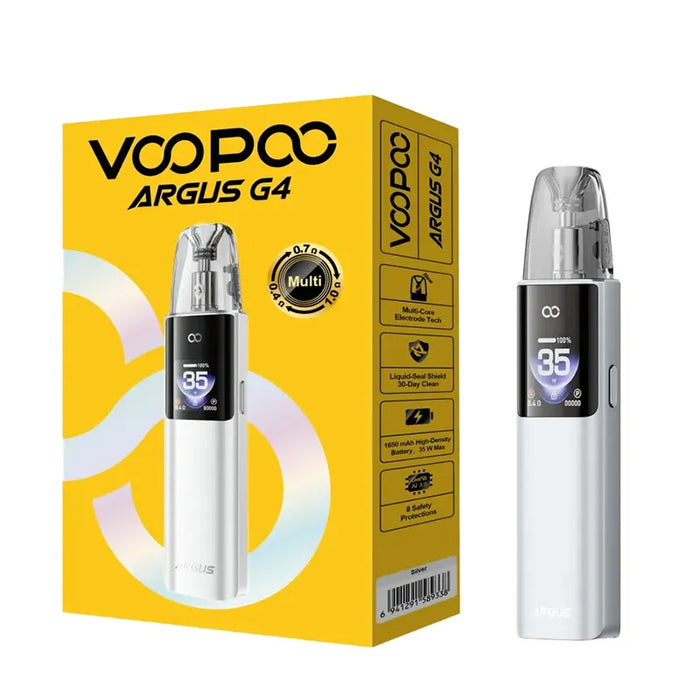 Silver Voopoo Argus G4 Pod Kit - Vapour Deal