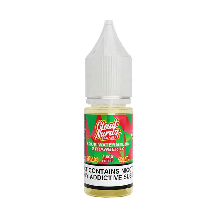 Cloud Nurdz Sour Watermelon Strawberry Nic Salt Vape Juice