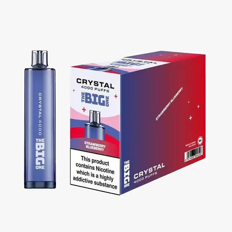 Strawberry Blueberry Crystal The Big One 4000 Disposable Vape 0mg