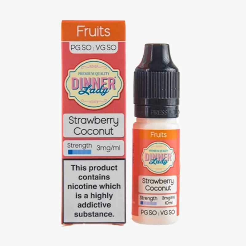 Strawberry Coconut 50/50 E-Liquid by Dinner Lady