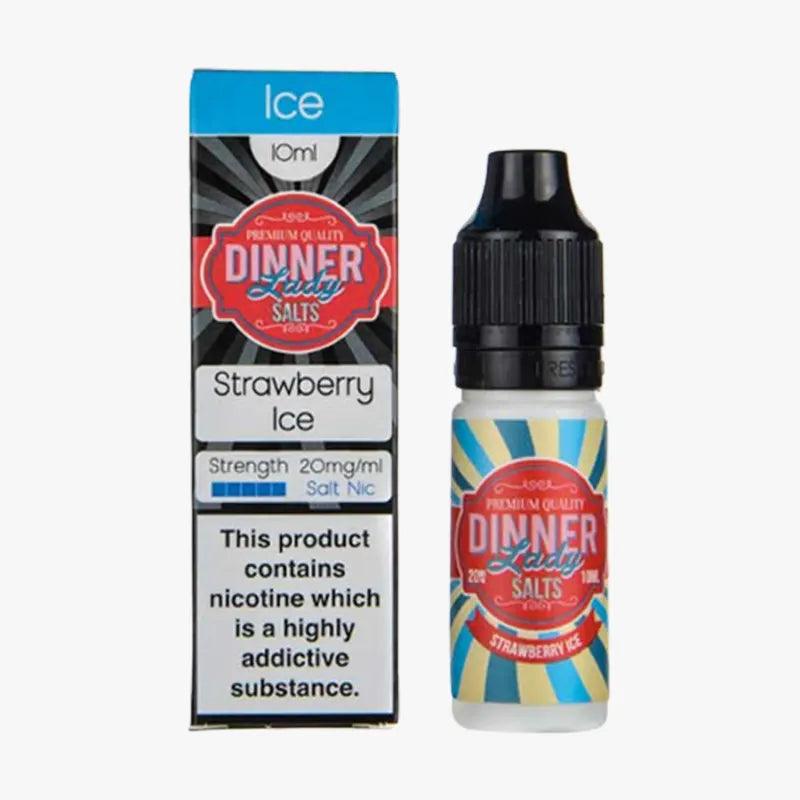 Strawberry Ice Nic Salt E-Liquid by Dinner Lady - Vapours Deal Ltd