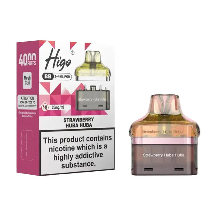 Strawberry Huba Huba Higo BB 4000 Pods