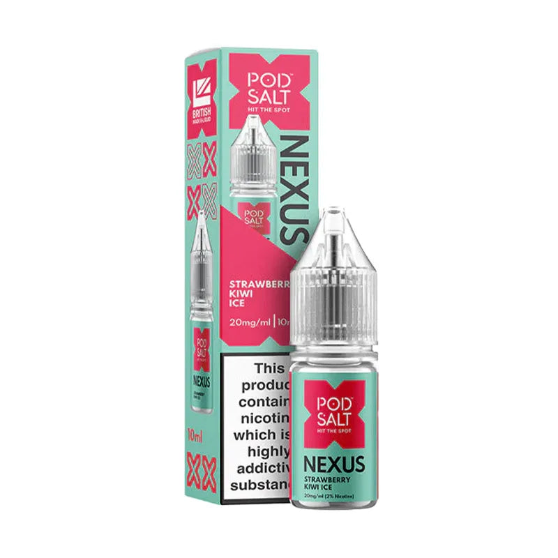 Strawberry Kiwi Ice Nic Salt 10ml By Pod Salt Nexus