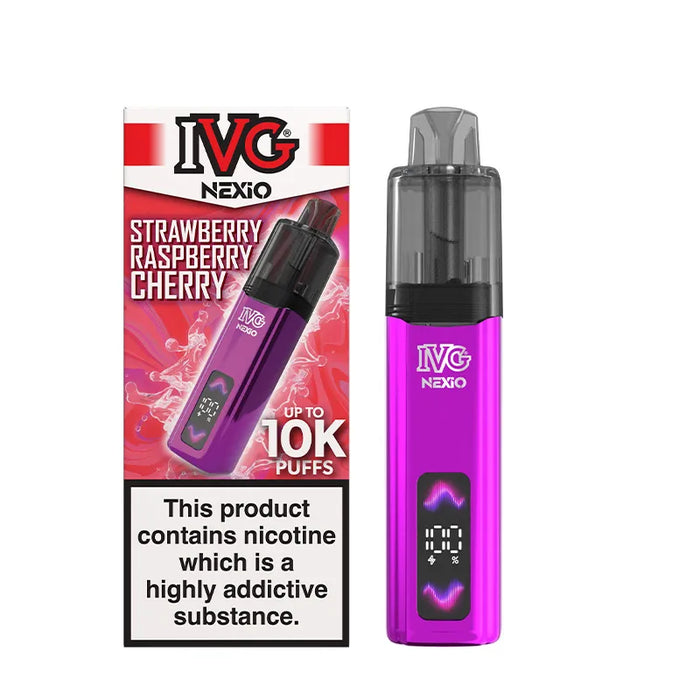 Strawberry Raspberry Cherry IVG Nexio Prefilled Pod Kit