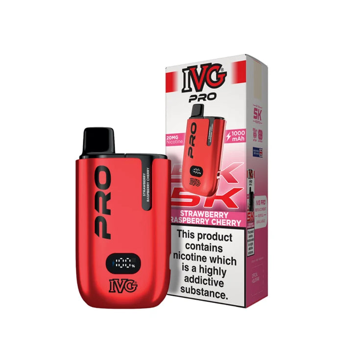 Strawberry Raspberry Cherry IVG Pro 5K Prefilled Pod Kit