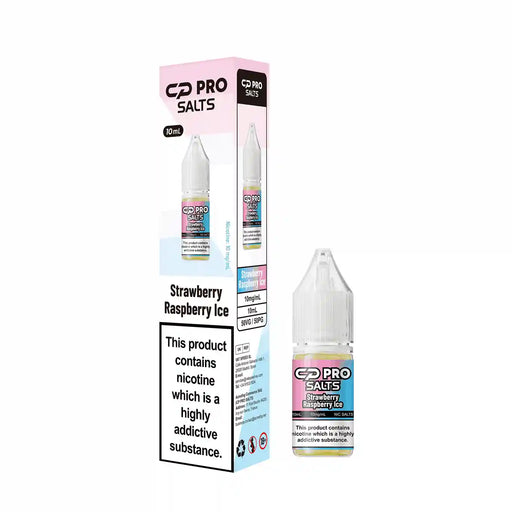 10ml Strawberry Raspberry Ice Nic Salt E-Liquid By Crystal Pro CP