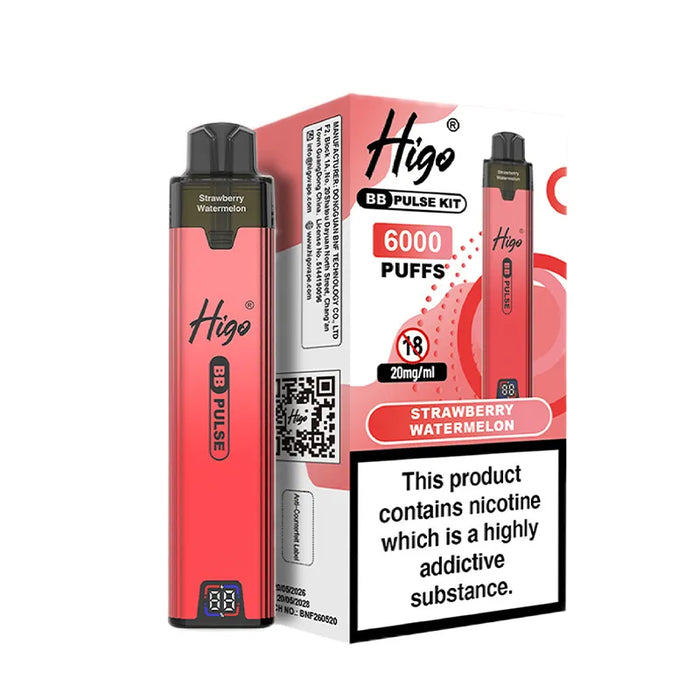 Strawberry Watermelon Higo BB Pulse 6000 Prefilled Pod Kit