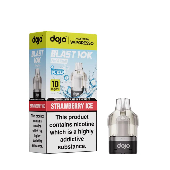 Strawberry ice Vaporesso Dojo Blast 10K Pods - 10mg