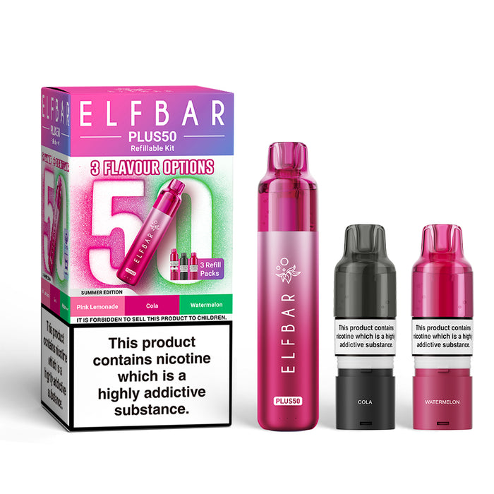 Elf Bar Plus 50 Prefilled Pod Kit - summer edition