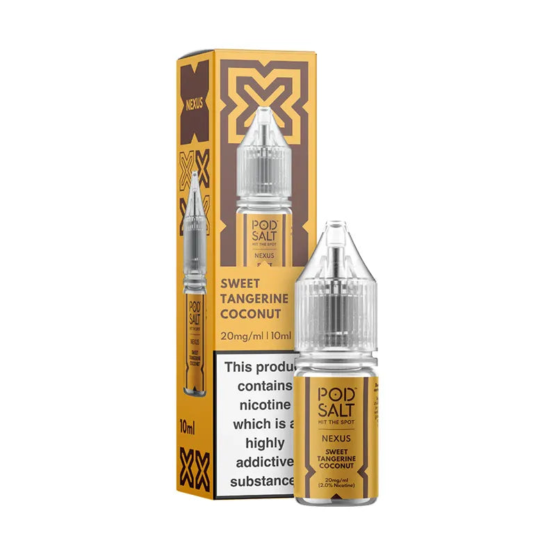 Tangerine Coconut Nic Salt 10ml By Pod Salt Nexus