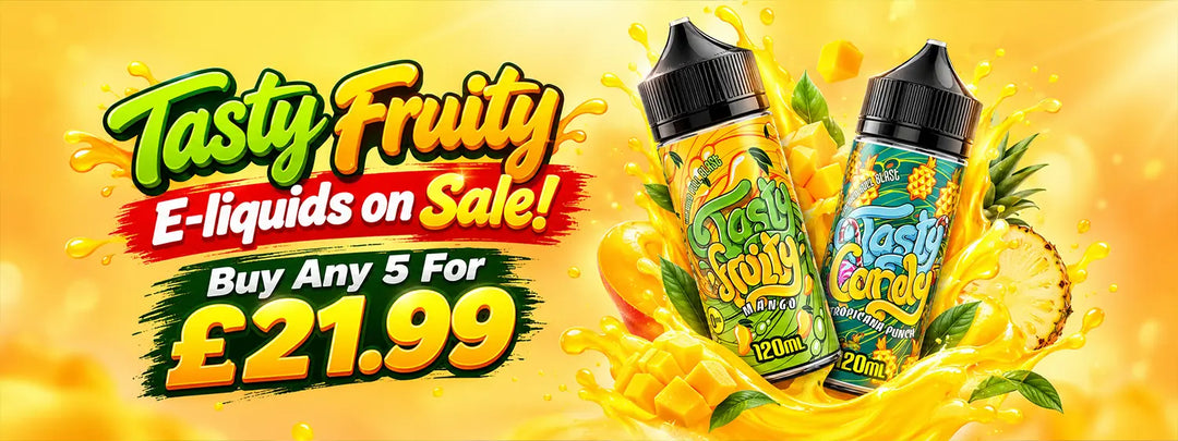Tasty Fruity 100ML Shortfill Banner Desktop