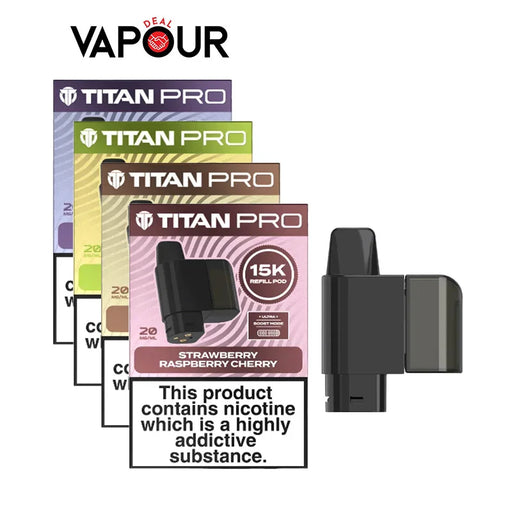 Titan Pro 15K Prefilled Pod + Refill Container - Vapour Deal LTD