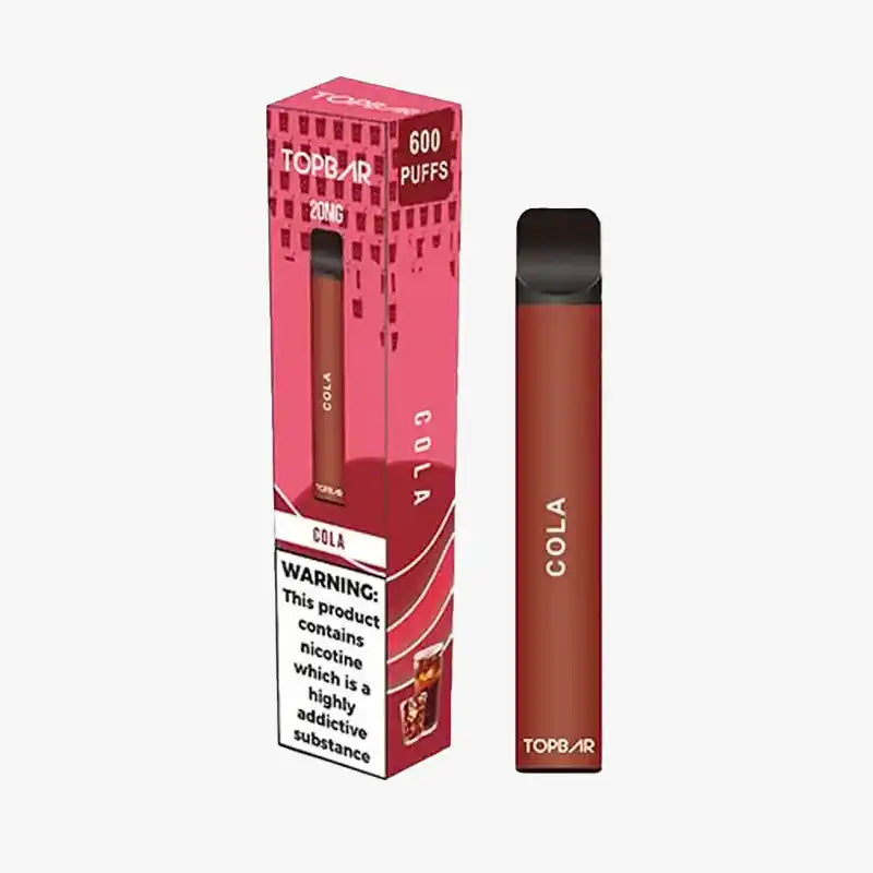 Top Bar 600 Puffs Box of 10 Cola