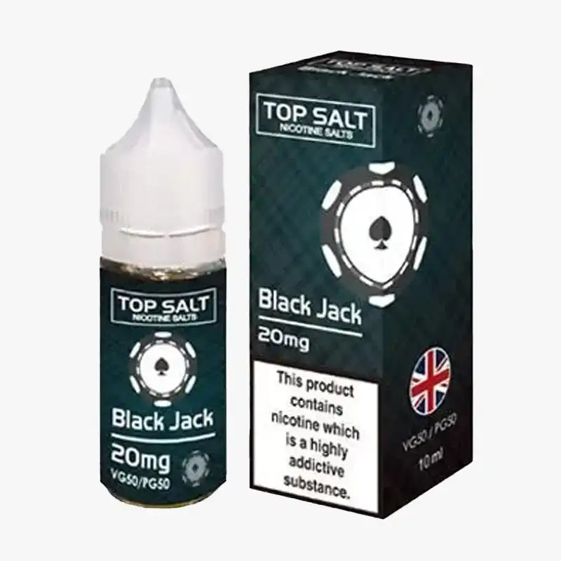 Top Salt 10ml Premium Nic Salt E Liquid Black Jack