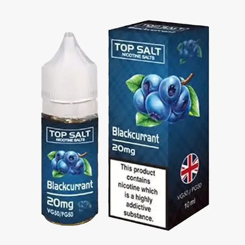 Top Salt 10ml Premium Nic Salt E Liquid Blackcurrant