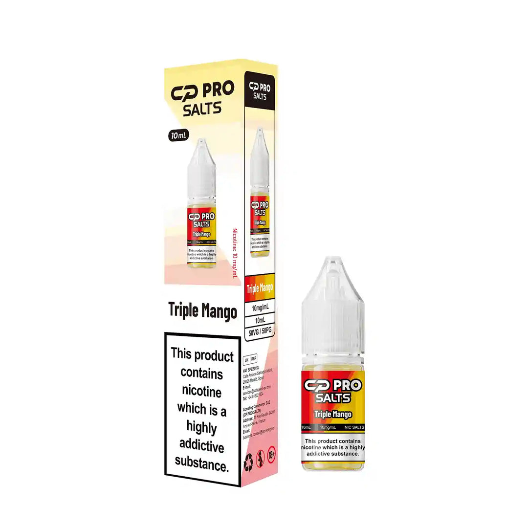 10ml Triple Mango Nic Salt E-Liquid By Crystal Pro CP